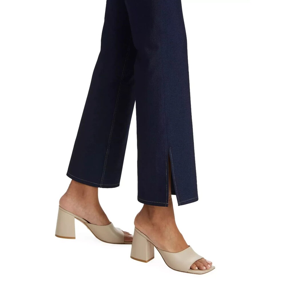 Elie Tahari womens The Gavi Slit Knit Jeans size 2 Midnight Blue 31" inseam $295 - Picture 8 of 16